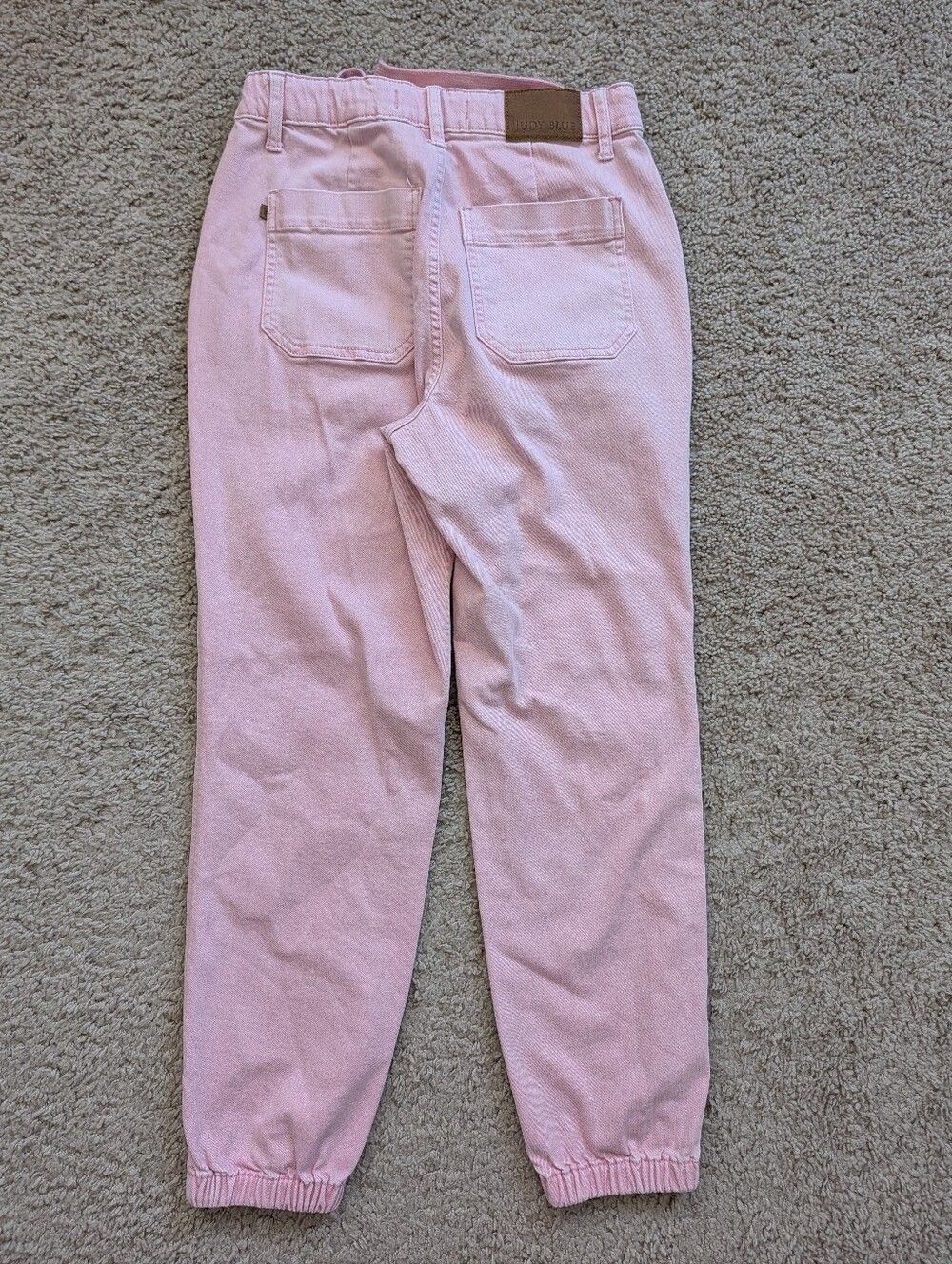 Judy Blue Womens Light Pink Regina High Rise Garment Dyed Denim Jogger Size 3/26 - Picture 6 of 16